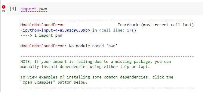 colab failed import